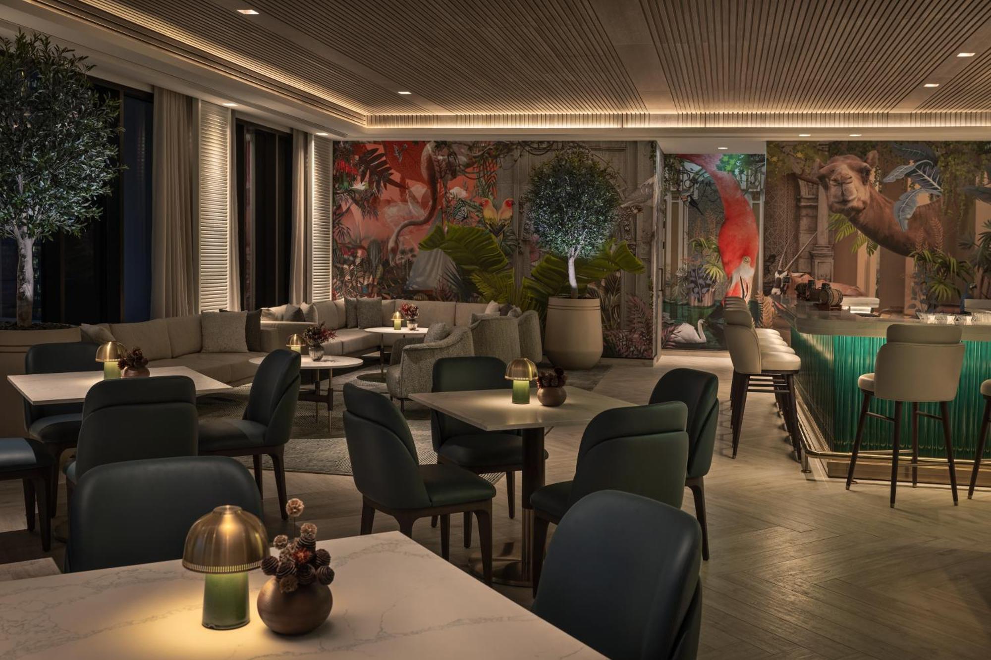 Palace Dubai Creek Harbour Extérieur photo The interior of the restaurant